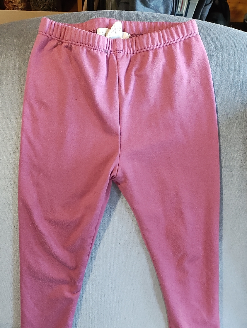 Emma & Elsa Pink/Mauve Fleece-lined Leggings, Girl's 4-5